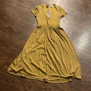Mustard FP Beach Midi Dress